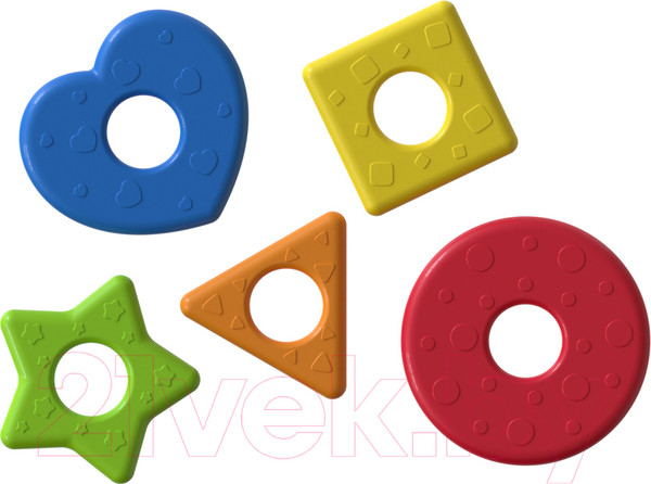 Изображение товара Развивающий игровой набор Азбукварик Музыкальная пирамидка Слоник / 2974