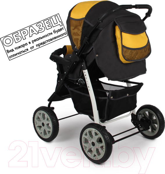 Изображение товара Детская универсальная коляска Alis Amelia I (Am 11, серый/розовый)