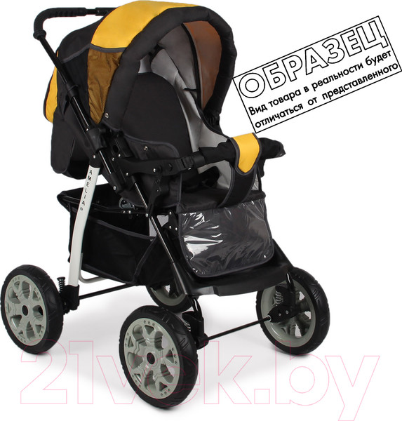 Изображение товара Детская универсальная коляска Alis Amelia I (Am 11, серый/розовый)