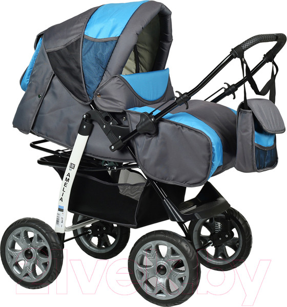 Изображение товара Детская универсальная коляска Alis Amelia I (Am 07, серый/голубой)