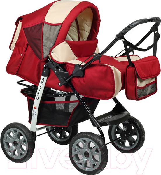 Изображение товара Детская универсальная коляска Alis Amelia I (Am 10, красный/бежевый)