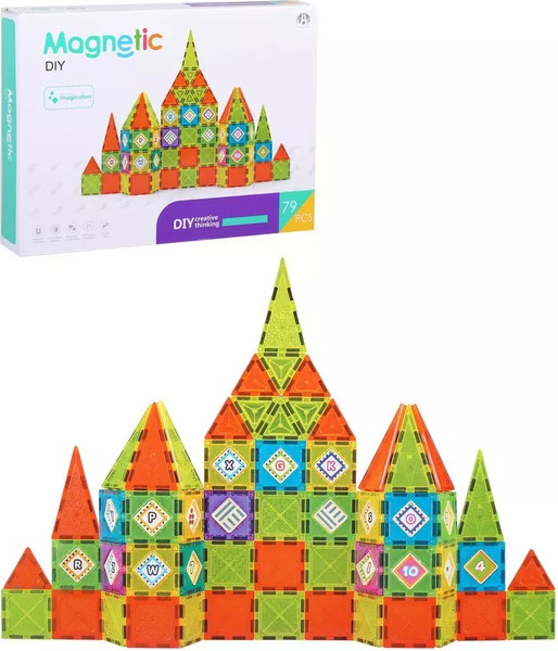 Изображение товара Конструктор магнитный Наша игрушка CH1044 (79эл)