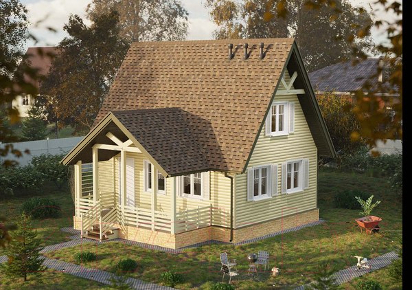 Изображение товара Сайдинг Docke Lux Блок-Хаус Монреаль D4.7T / PSLL-1128 (3.6м, рябина)