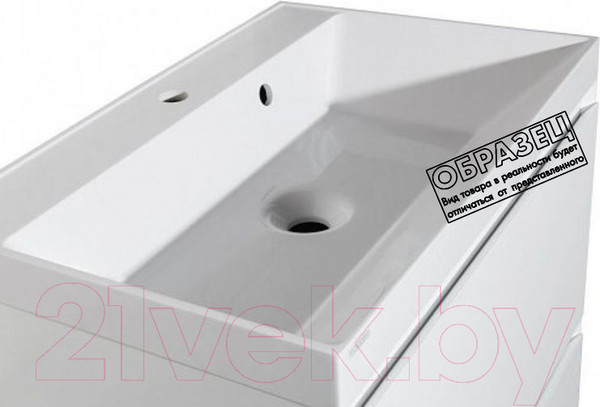 Изображение товара Тумба под умывальник Style Line Манхэттен 80 2 ящика (напольная, белый)