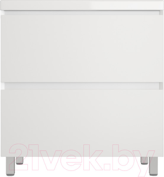 Изображение товара Тумба под умывальник Style Line Манхэттен 80 2 ящика (напольная, белый)