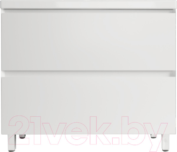 Изображение товара Тумба под умывальник Style Line Манхэттен 90 2 ящика (напольная, белый)