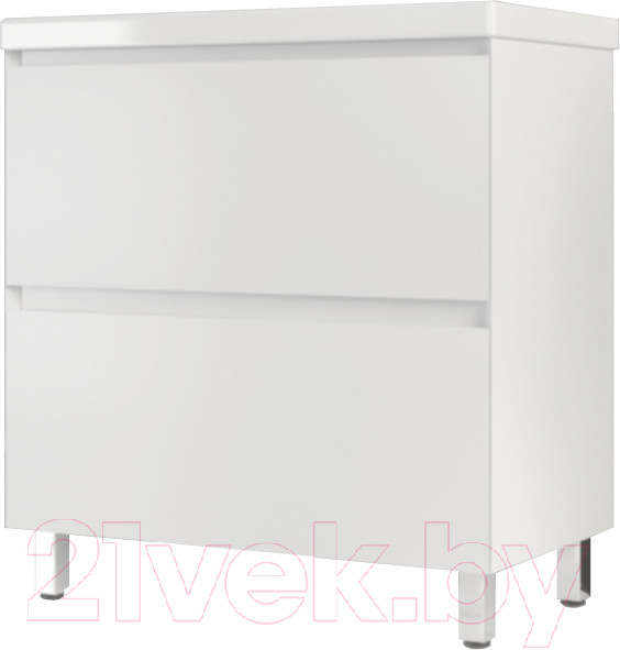 Изображение товара Тумба под умывальник Style Line Манхэттен 90 2 ящика (напольная, белый)