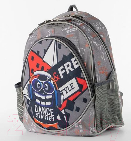 Изображение товара Детский рюкзак Ecotope +пенал / 380-2020-GCL (серый)