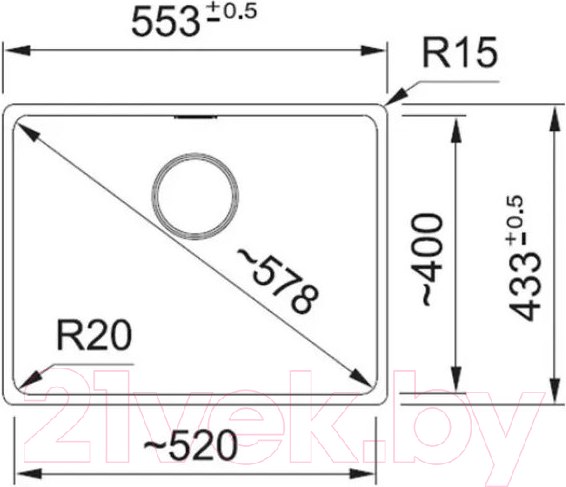 Изображение товара Мойка кухонная Franke MRG 110-52 (125.0696.178)