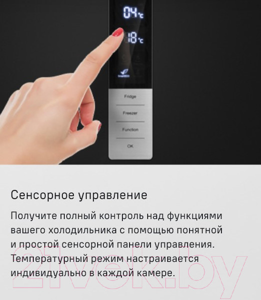 Изображение товара Холодильник с морозильником Maunfeld MFF200NFBE