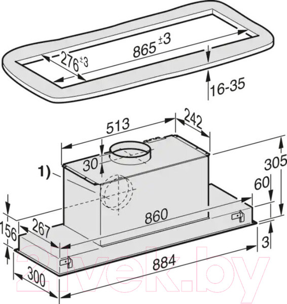 Изображение товара Вытяжка скрытая Miele DA 2698