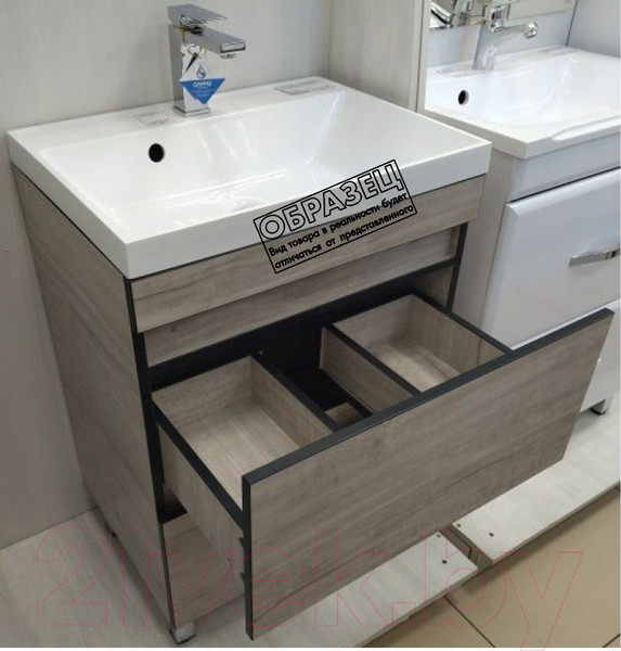 Изображение товара Тумба под умывальник Style Line Берлин 90 2 ящика (напольная)
