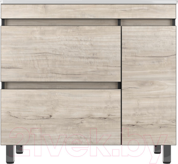 Изображение товара Тумба под умывальник Style Line Берлин 90 2 ящика/створка (напольная)