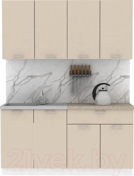 Изображение товара Кухонный гарнитур Eligard Lion 2 1.6 (персидский жемчуг/малага)