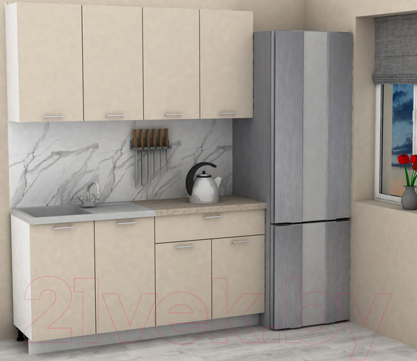 Изображение товара Кухонный гарнитур Eligard Lion 2 1.6 (персидский жемчуг/малага)