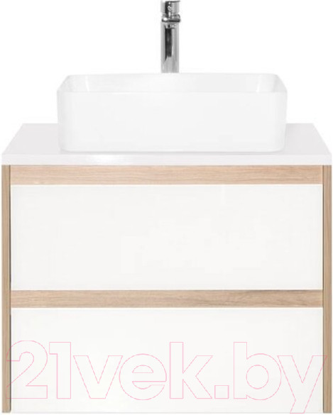 Изображение товара Тумба под умывальник Style Line Монако МДФ 70 (подвесная, со столешницей)