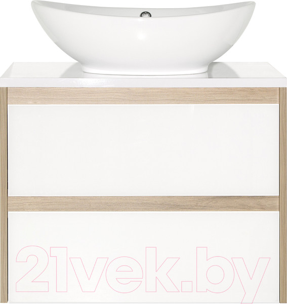 Изображение товара Тумба под умывальник Style Line Монако МДФ 75 (подвесная, со столешницей)
