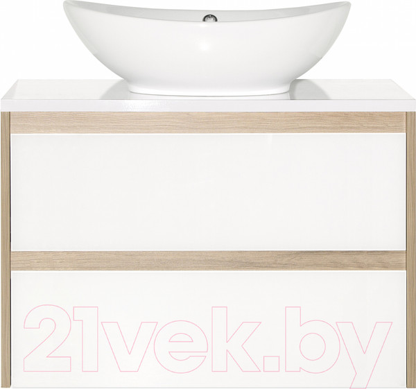 Изображение товара Тумба под умывальник Style Line Монако МДФ 80 (подвесная, со столешницей)