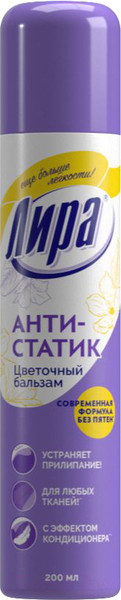 Изображение товара Антистатик для одежды ЛИРА Цветочный бальзам (200мл)
