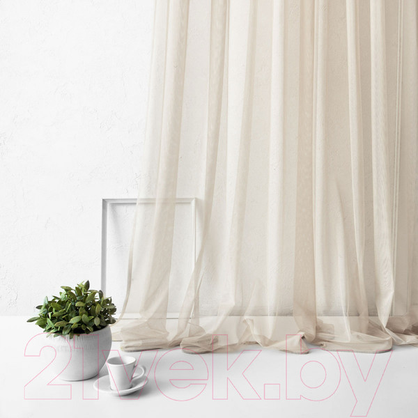 Изображение товара Гардина Pasionaria Грик 500x240 (серо-бежевый)