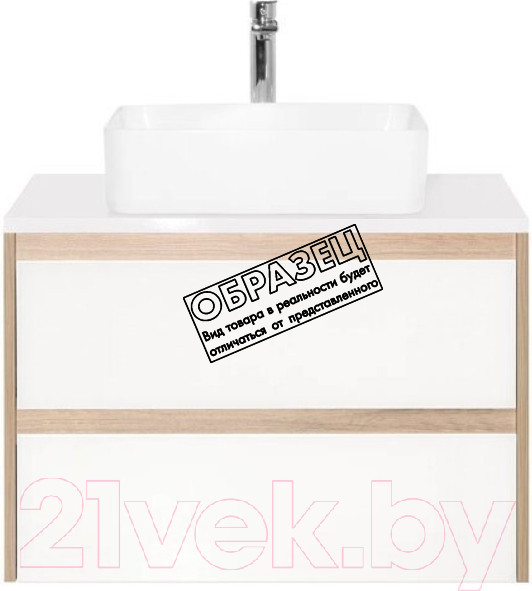 Изображение товара Тумба под умывальник Style Line Монако МДФ 100 (подвесная, со столешницей)