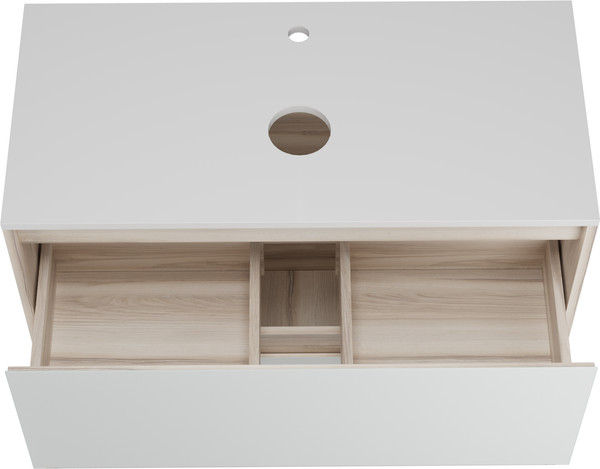 Изображение товара Тумба под умывальник Style Line Монако МДФ 90 (напольная, со столешницей)