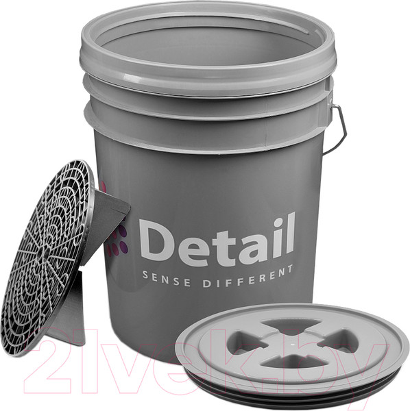 Изображение товара Ведро для мойки автомобиля Detail DT-0223 (серый)