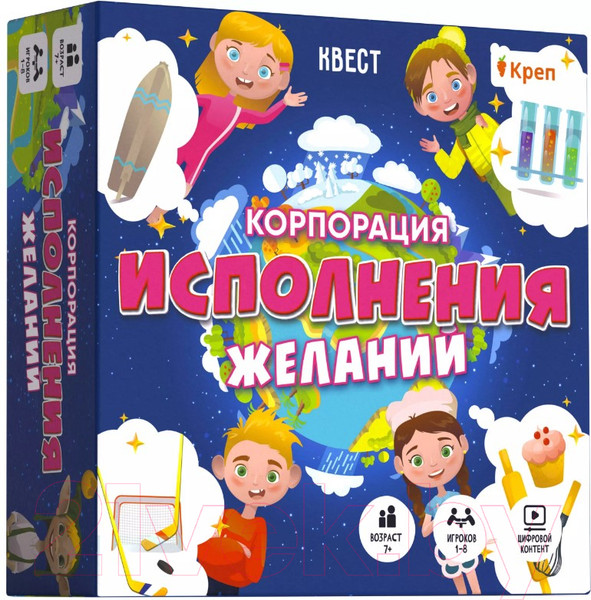 Изображение товара Настольная игра Креп Квест. Корпорация исполнения желаний / БГ-023