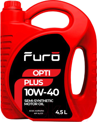 Изображение товара Моторное масло Furo Opti Plus 10W40 / 10W40FR009 (4.5л)