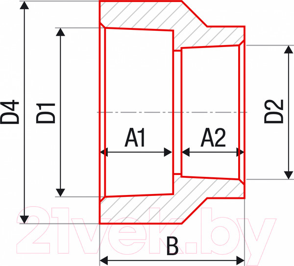 Изображение товара Муфта переходная FV Plast PPR AA209025020