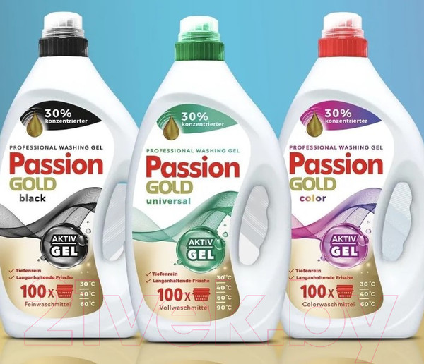 Изображение товара Гель для стирки Passion Gold Для цветного 100 стирок (4л)