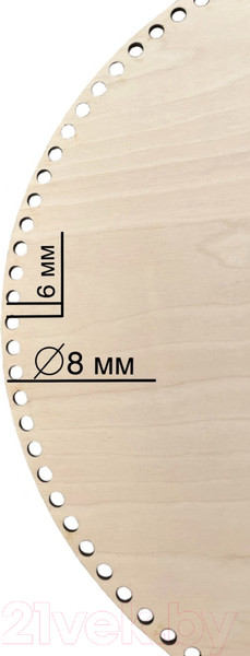 Изображение товара Заготовка для творчества ОМурМебель Донышко для плетения люльки (70x40)