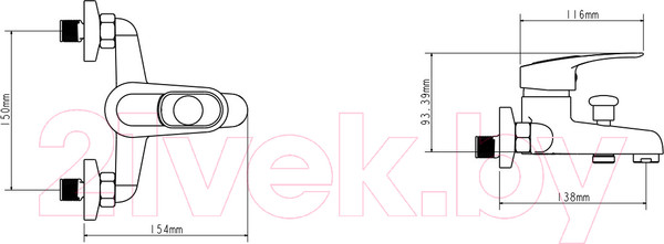 Изображение товара Смеситель Ekko E32028