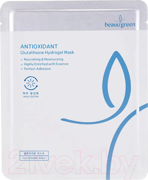 Изображение товара Маска для лица гидрогелевая Beauu Green Antioxidant Glutathione Hydrogel (30г)