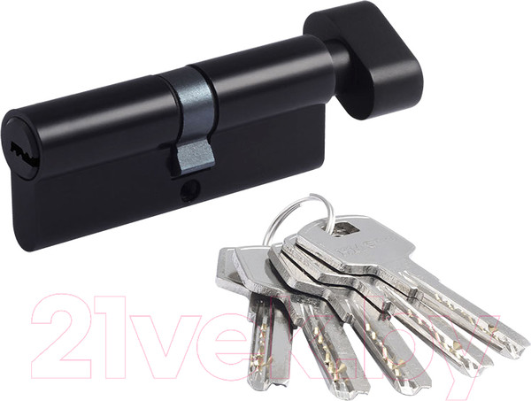 Изображение товара Цилиндровый механизм замка Нора-М STD Z ЛПВ-90 45/45 (черный)