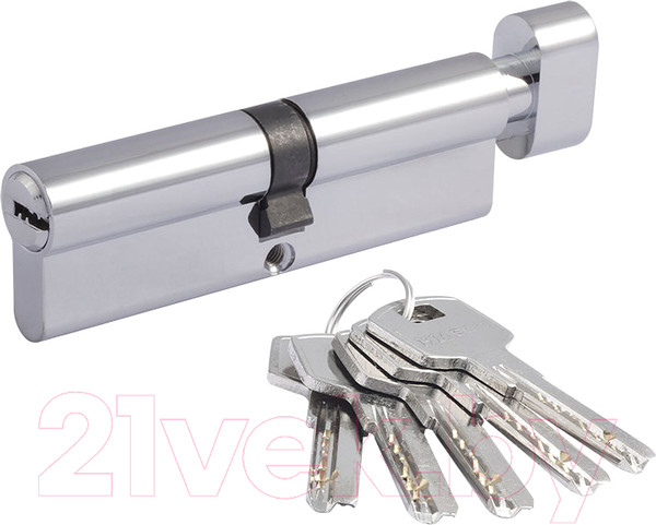 Изображение товара Цилиндровый механизм замка Нора-М STD Z ЛПВ-100 50/50 (хром)