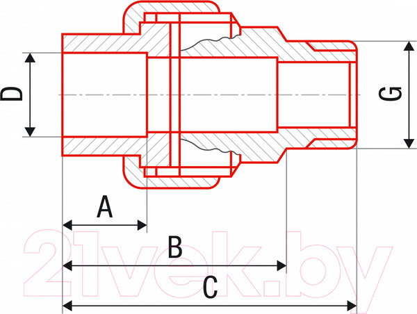 Изображение товара Американка FV Plast PPR AA237032001