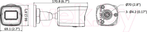 Изображение товара IP-камера HiWatch DS-I200(E) (4mm)