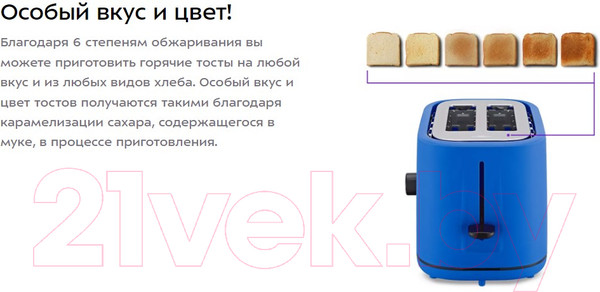 Изображение товара Тостер Kitfort KT-4093-3 (синий)