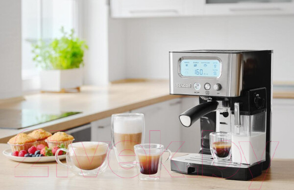 Изображение товара Кофеварка эспрессо Sencor SES 4090SS