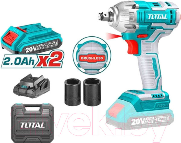 Изображение товара Аккумуляторный гайковерт TOTAL TIWLI2038