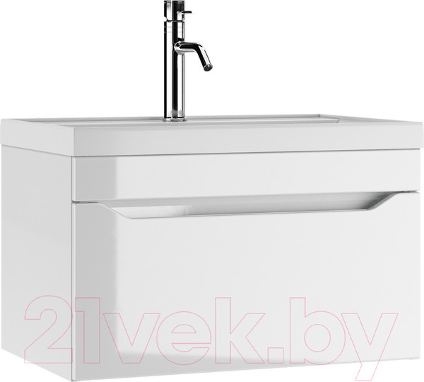 Изображение товара Тумба под умывальник Айсберг Bazis 70 Ева В1 DA5902T (с одним ящиком)
