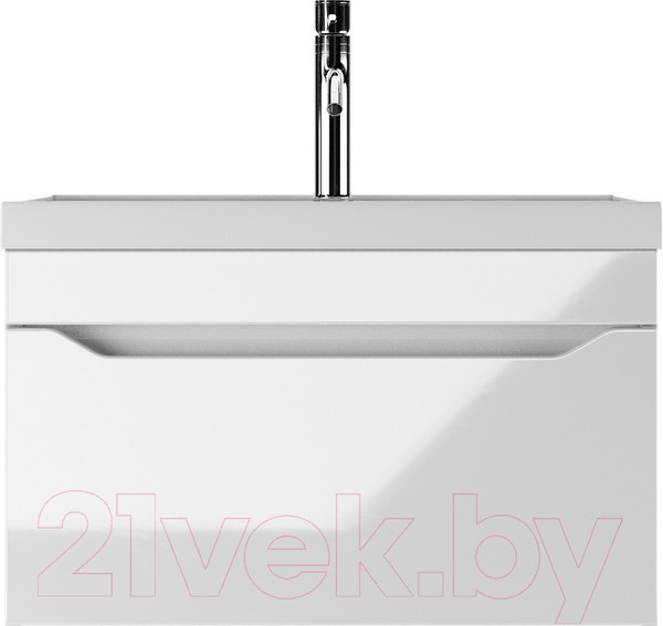 Изображение товара Тумба под умывальник Айсберг Bazis 70 Ева В1 DA5902T (с одним ящиком)