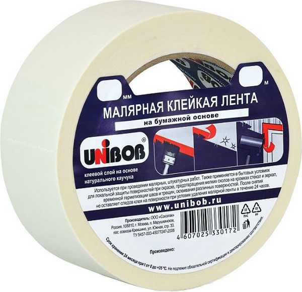 Изображение товара Лента малярная Unibob 48ммх25м / 84728