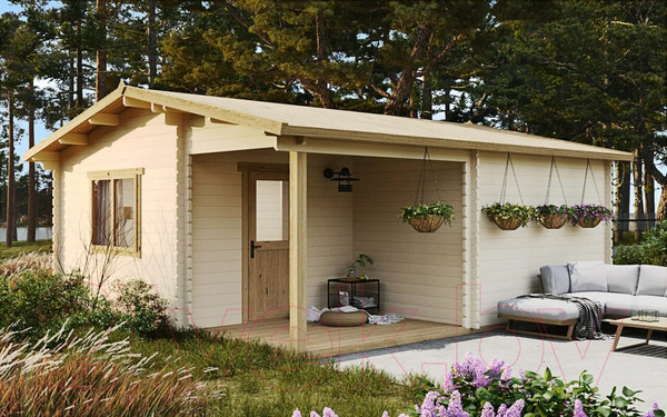 Изображение товара Дачный дом ДомБелКом ДС-1 6.0x6.0