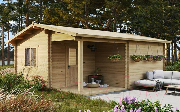 Изображение товара Дачный дом ДомБелКом ДС-1 6.0x6.0