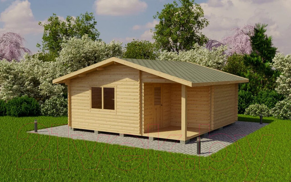 Изображение товара Дачный дом ДомБелКом ДС-1 6.0x6.0