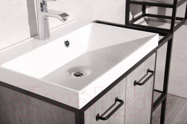 Изображение товара Тумба под умывальник Style Line Лофт 1.1 80/100 (две створки правая)