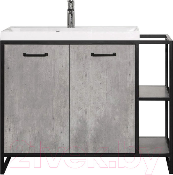 Изображение товара Тумба под умывальник Style Line Лофт 1.1 100/120 (две створки правая)