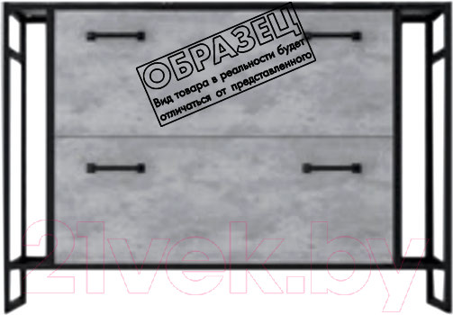 Изображение товара Тумба под умывальник Style Line Лофт 2.1 90 2 ящика